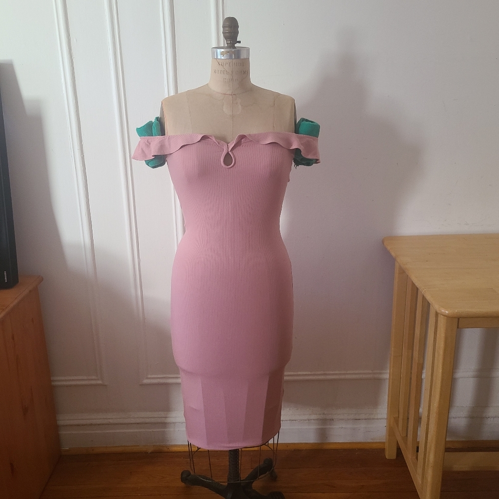 EXPRESS Off-the-Shoulder bodycon dress